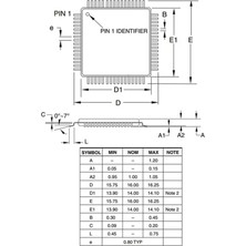 Atmel ATMEGA2561-16AU 8-Bit 16MHZ Smd Mikrodenetleyici TQFP64