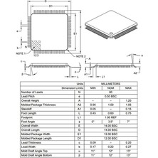 Microchip PIC18F8722 IPT SMD TQFP-80 8-Bit 40MHz Mikrodenetleyici