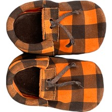 Walker London Erkek Çocuk Ekose Taba W333MCSY211006 Hakiki Deri Makosen