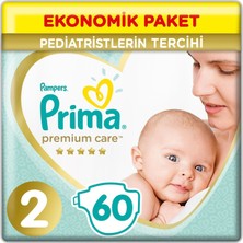 Prima Premium Care Bebek Bezi Ekonomik Paket 2 Beden 60 Adet