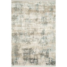 Çam Halı West 7608 Vizon Mavi Tuğra Halı Salon Halısı