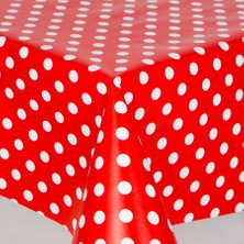 Clk Home Puantiye Astarlı Silinebilir Pvc Muşamba Masa Örtüsü 69-A