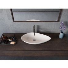 Turkuaz Seramik Cerastyle Olive 75CM Tezgah Üstü Çanak Lavabo