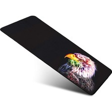 SGE TEKNOLOJİ Kartal 70X30 cm Speed Kaymaz Taban Dikişli Oyuncu Mouse Pad