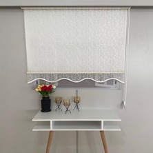 Volper Vp 1870 Çift Mekanizmalı Taşlı Desen Tül ve Stor Perde 90X200
