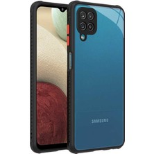 Kilifone - Galaxy M12 - Kılıf ​​kenarları Tırtıklı Renkli Düğmeli Kaff Kapak