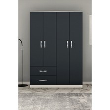 Metalia Gm 074 Novay 4 Kapılı 2 Çekmeceli Gardrop