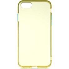 Case 4U Apple iPhone Se 2020 Kılıf Renkli Yumuşak Bistro Kapak Sarı