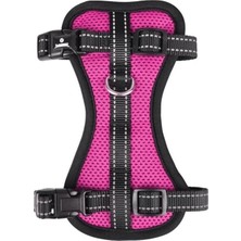 Flamingo Milou Köpek Göğüs Tasması Fuşya M 40-55 cm