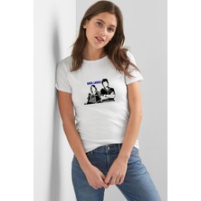 Qivi Stanger Things Robin & Steve Kadın Beyaz Tshirt