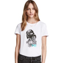 Qivi Wars Vıı Anakin Skywalker Baskılı Beyaz Kadın Tshirt