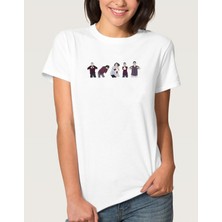 Qivi The Oa Movements Kadın Beyaz Tshirt