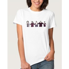 Qivi The Oa Movements Kadın Beyaz Tshirt