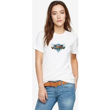 Qivi Lol Mobile Legends Bang Bang Baskılı Beyaz Kadın Tshirt