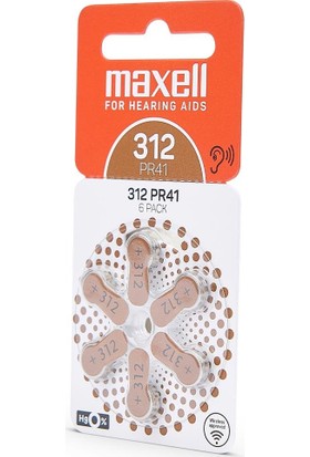 Maxell PR41-312 Kulaklık Pili 60'lı
