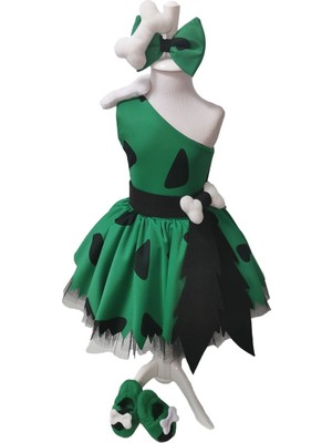 Bkmc Taş Devri Çakıl Çakmakbkmc Taş Kız Çocuk Kostümü