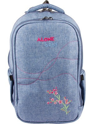 Alone Anne Bebek Bakım Çantası 9301 Bej Su Geçirmez Kumaş Bebek Bakım Sırt Çantası