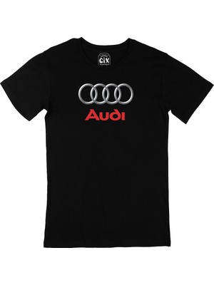 Cix Audi Logolu Siyah Tişört