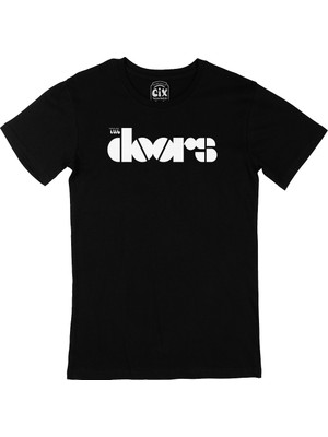 Cix The Doors Logolu Siyah Tişört