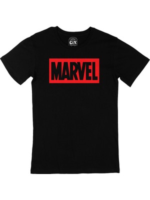 Cix Marvel Siyah Tişört
