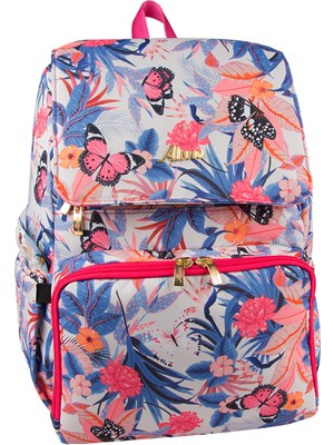 Alone Anne Bebek Bakım Çantası 9320 Flamingo Su Geçirmez Kumaş Bebek Bakım Sırt Çantası