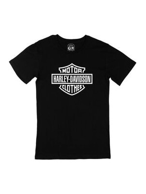 Cix Beyaz Harley Davidson Clothes Siyah Tişört