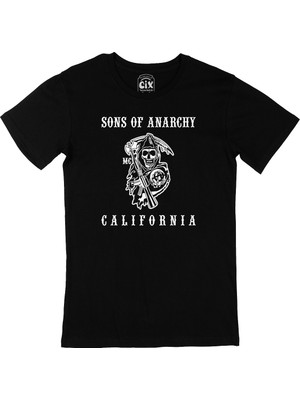 Cix Sons Of Anarchy California Siyah Tişört