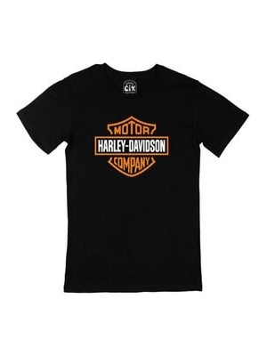 Cix Harley Davidson Siyah Tişört