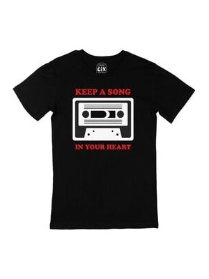 Cix Keep A Song In Your Heart Siyah Tişört