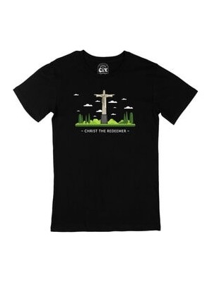 Cix Kurtarıcı Isa Siyah Tişört