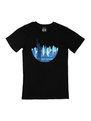 Cix New York Siyah Tişört