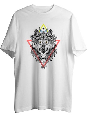 AyveGa Triangle Old Wolf Tişört