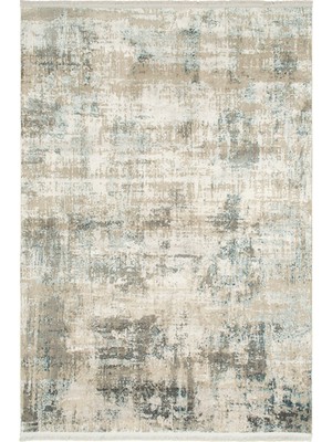 Çam Halı West 7608 Vizon Mavi Tuğra Halı Salon Halısı