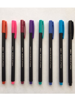 Dong-a Dong A Hexaplus Fine Liner 8'li Renkli Keçeli Kalem