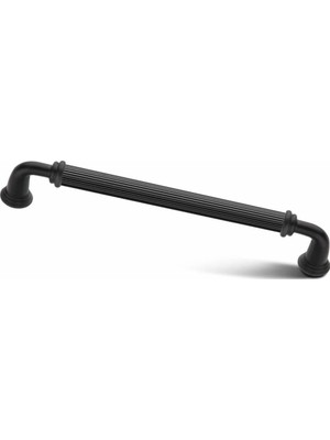Asil Metal Yakut Mat Siyah Lüks Modern Dolap Çekmece Kulpları 96 mm