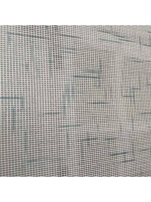 Volper Vp 1300 Çift Mekanizmalı Renkli Degrade Tül ve Stor Perde Beyaz Turkuaz Mavi 80X200