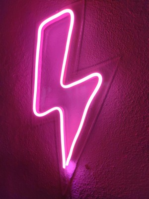 Dekoraven Şimşek Neon LED Dekoratif Aydınlatma