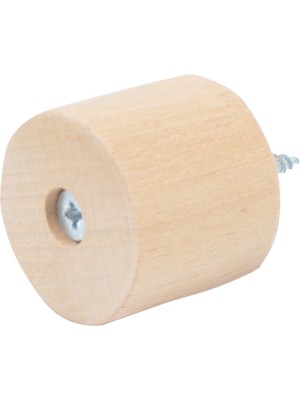 X-Perk Masa Sandalye Mobilya Ünite Kanepe Koltuk Ayak Yükseltici Ağaç Takoz 6'lı Set Boy 3 Cm Çap 3 Cm Boyasız