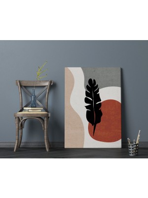 Bk Gift Minimalist Style Plant Tasarımlı Kanvas Tablo 70X100CM-3