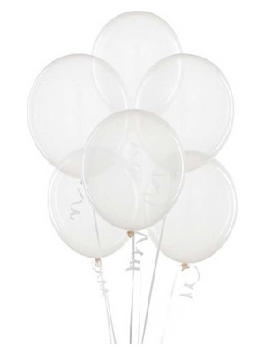 Tam İthalat Parti Malzemeleri Şeffaf Balon 100 Adet