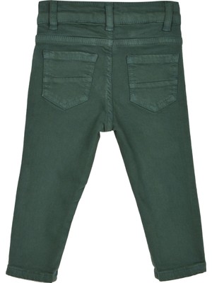 Silversun Yeşil Renkli Yanlar Şeritli Cepli Bebek Erkek Pantolon|pc 114676