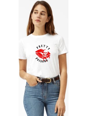 Qivi Riverdale Pretty Poisons 2 Kadın Beyaz Tshirt