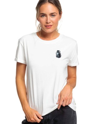 Qivi Sprey Boya Grafitti Duvar Boyası Baskılı Beyaz Kadın Tshirt