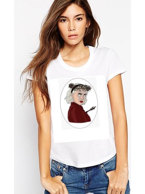 Qivi Chilling Adventures Of Sabrina Ressurection Kadın Beyaz Tshirt