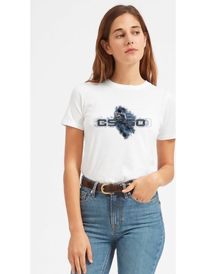 Qivi Cs Go Counter Strike Baskılı Beyaz Kadın Tshirt
