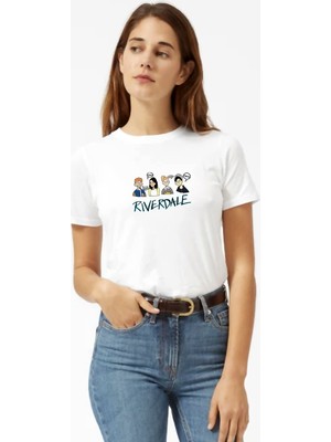 Qivi Riverdale Riverdale Comic Characters Kadın Beyaz Tshirt