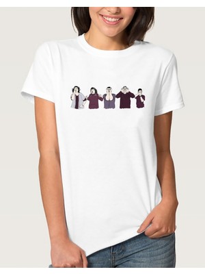 Qivi The Oa Movements Kadın Beyaz Tshirt