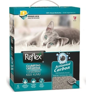 Aktif Karbonlu Topaklanan Kedi Kumu 6 Lt