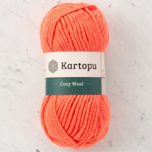 Cozy Wool K1212 Turuncu %25 Yün Karışımlı Kalın Örgü Ipi