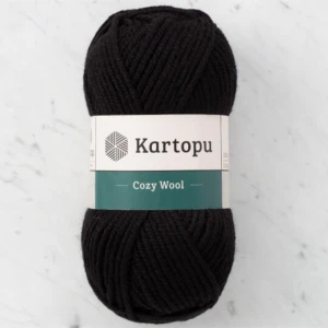 Cozy Wool K940 Siyah %25 Yün Karışımlı Kalın Örgü Ipi